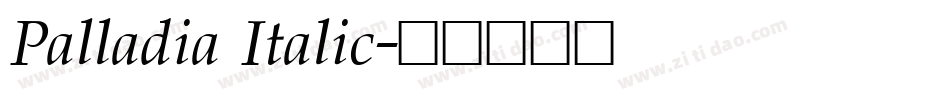 Palladia Italic字体转换